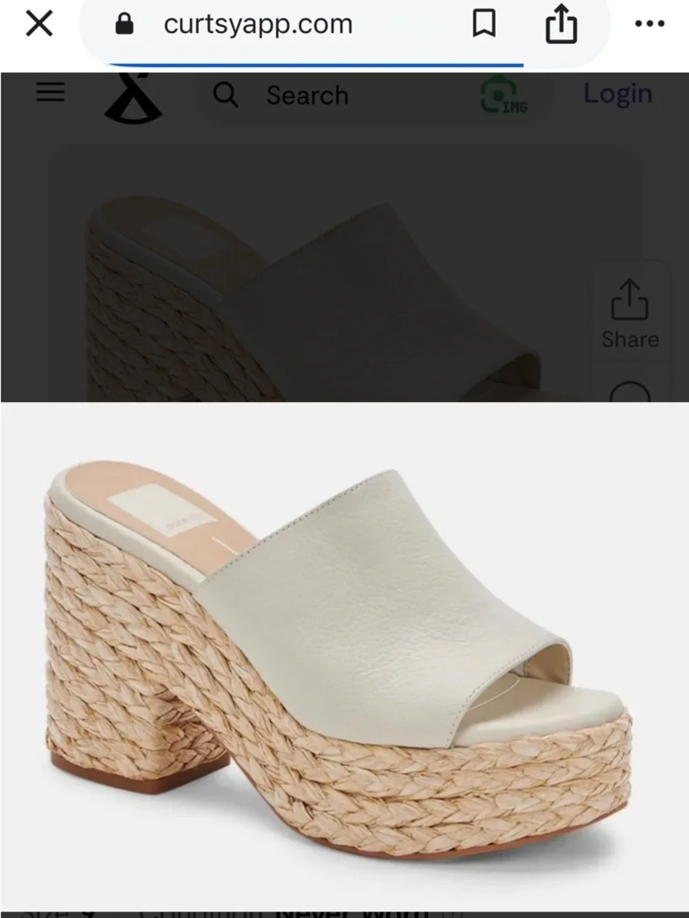 New Dolce Vita Elora Heels - Ivoey leather size 9.5